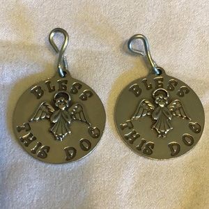 NEW LOT OF 2 BLESS THIS DOG TAG/CHARMS🙏🐾🐾🙏